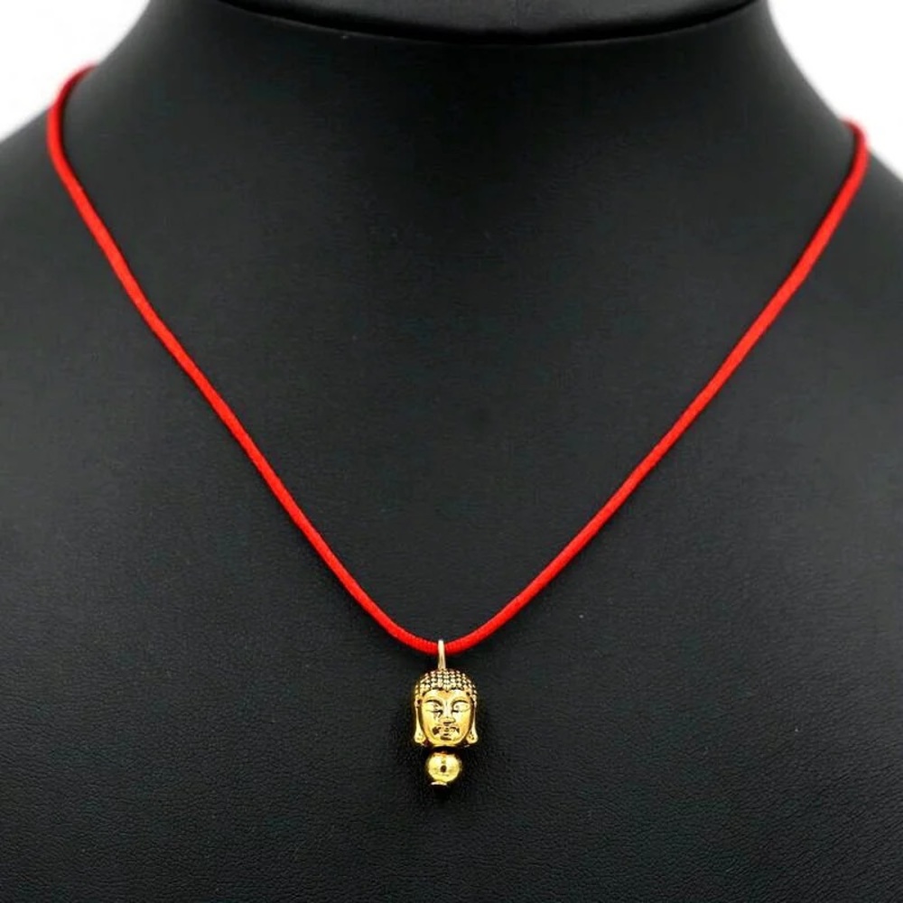 Red Thread Chocker Necklace Buddha Head - Picture 4 of 6